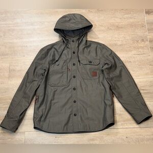 L.L. Bean Men’s Front Button Hooded Jacket Size Medium